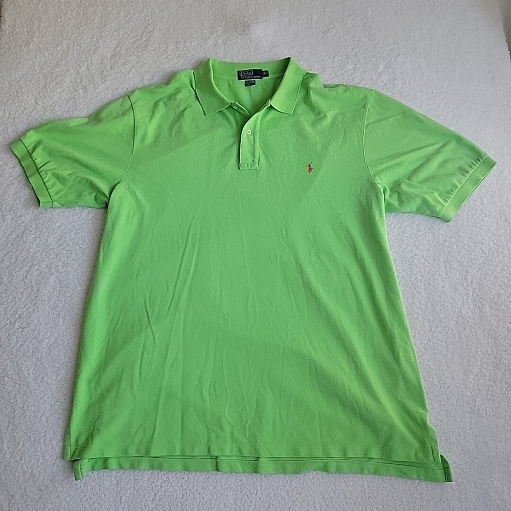 Polo Ralph Lauren Big & Tall 2XLT Vintage Green Short Sleeve Polo Cotton